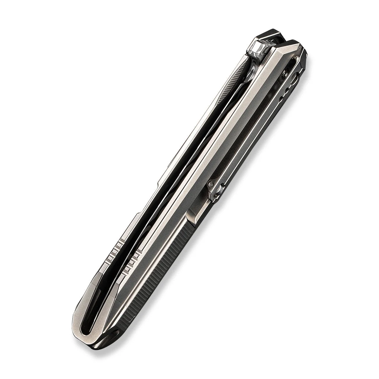 WEKNIFE Diatomic Flipper Knife Titanium Handle (3.78" Damasteel Blade) WE22032-DS1 - Image 9