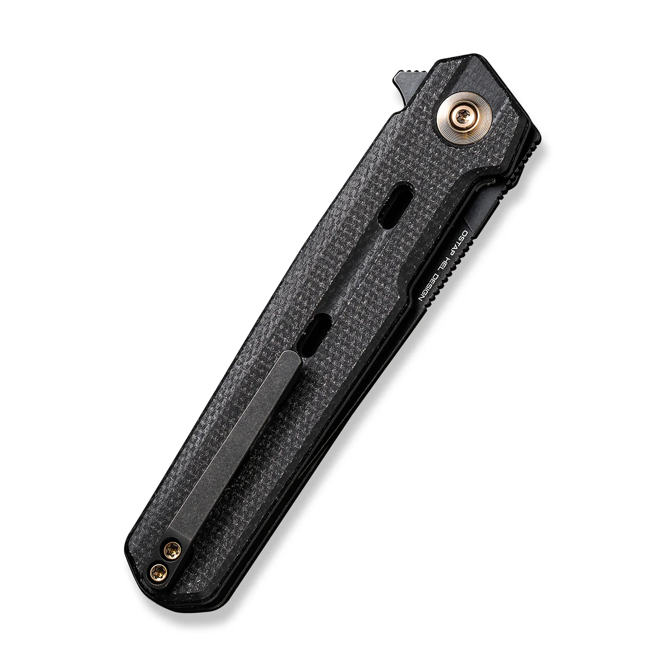 WEKNIFE Navo Flipper Knife Micarta & Titanium Handle (3.25" CPM 20CV Blade) WE22026-1 - Image 7