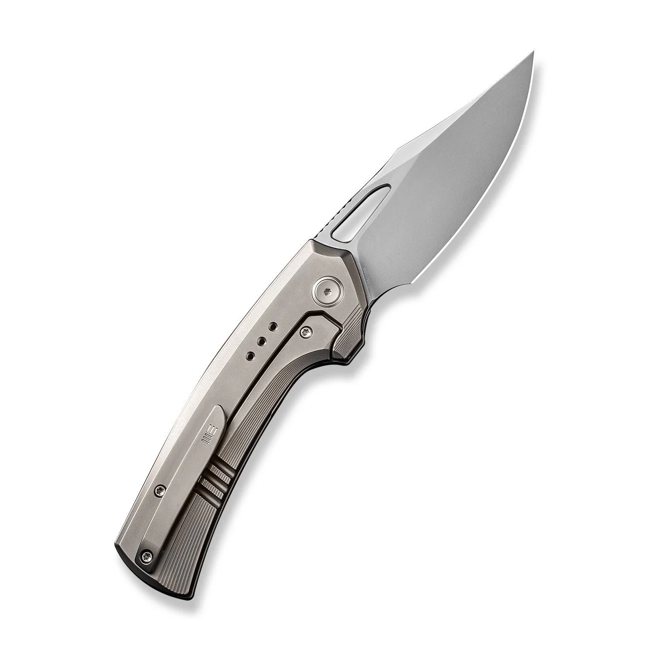 WEKNIFE Nefaris Flipper & Thumb Hole Knife Titanium & Carbon Fiber Handle (3.48" CPM 20CV Blade) WE22040F-2 - Image 2