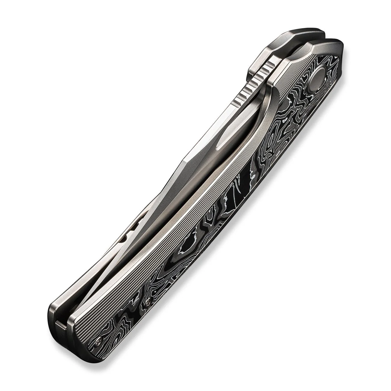 WEKNIFE Nefaris Flipper & Thumb Hole Knife Titanium & Carbon Fiber Handle (3.48" CPM 20CV Blade) WE22040F-2 - Image 8
