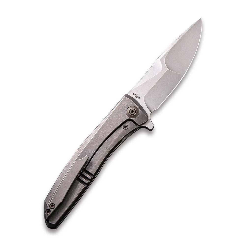 WEKNIFE Scoppio Flipper Knife Titanium Handle (3.63" CPM 20CV Blade) 923B - Image 2