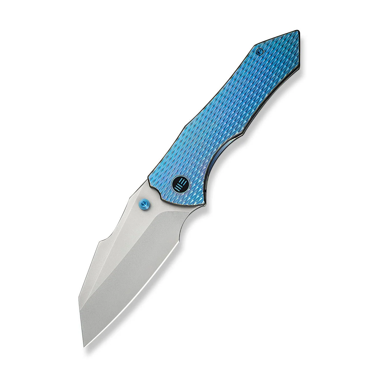 WEKNIFE High-Fin XL Thumb Stud Knife Titanium Handle (3.48" CPM 20CV Blade) WE24010-2 - Image 3