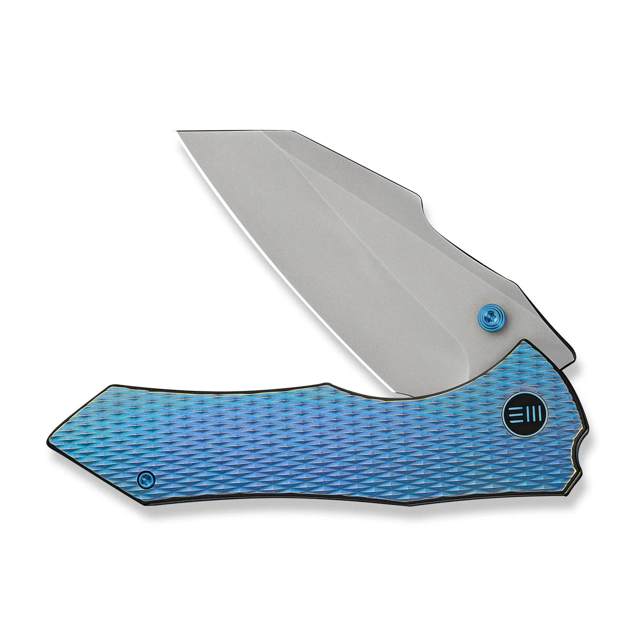 WEKNIFE High-Fin XL Thumb Stud Knife Titanium Handle (3.48" CPM 20CV Blade) WE24010-2 - Image 5