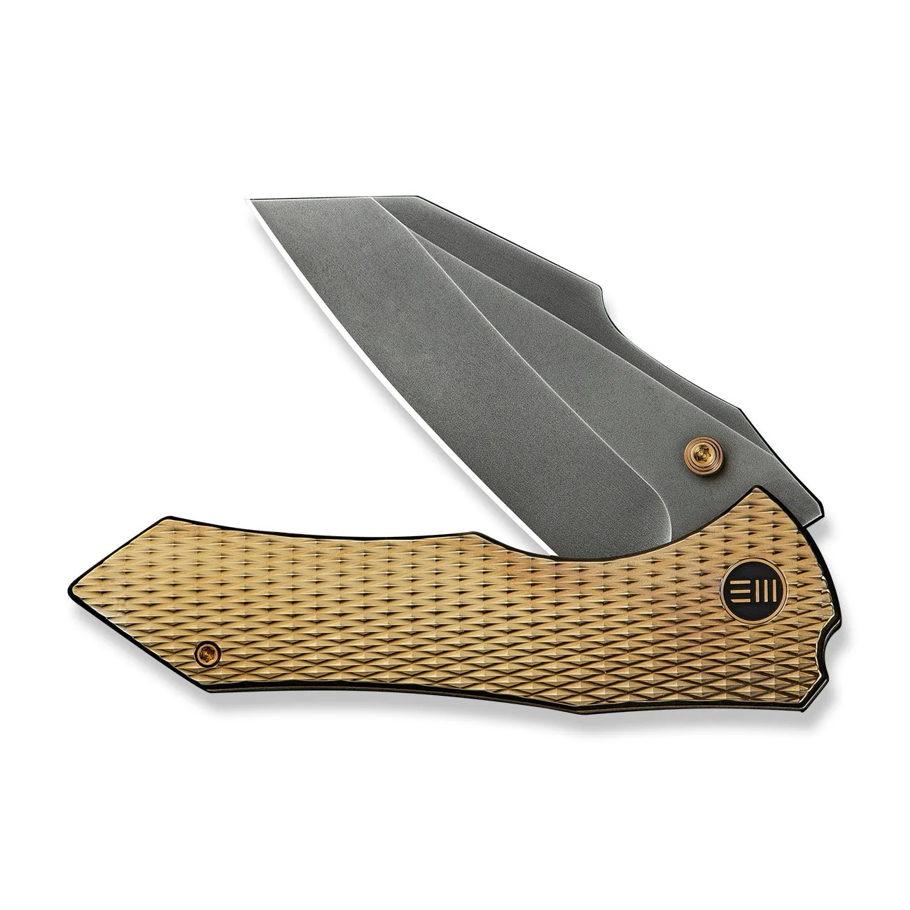 WEKNIFE High-Fin XL Thumb Stud Knife Titanium Handle (3.48" CPM 20CV Blade) WE24010-3 - Image 5