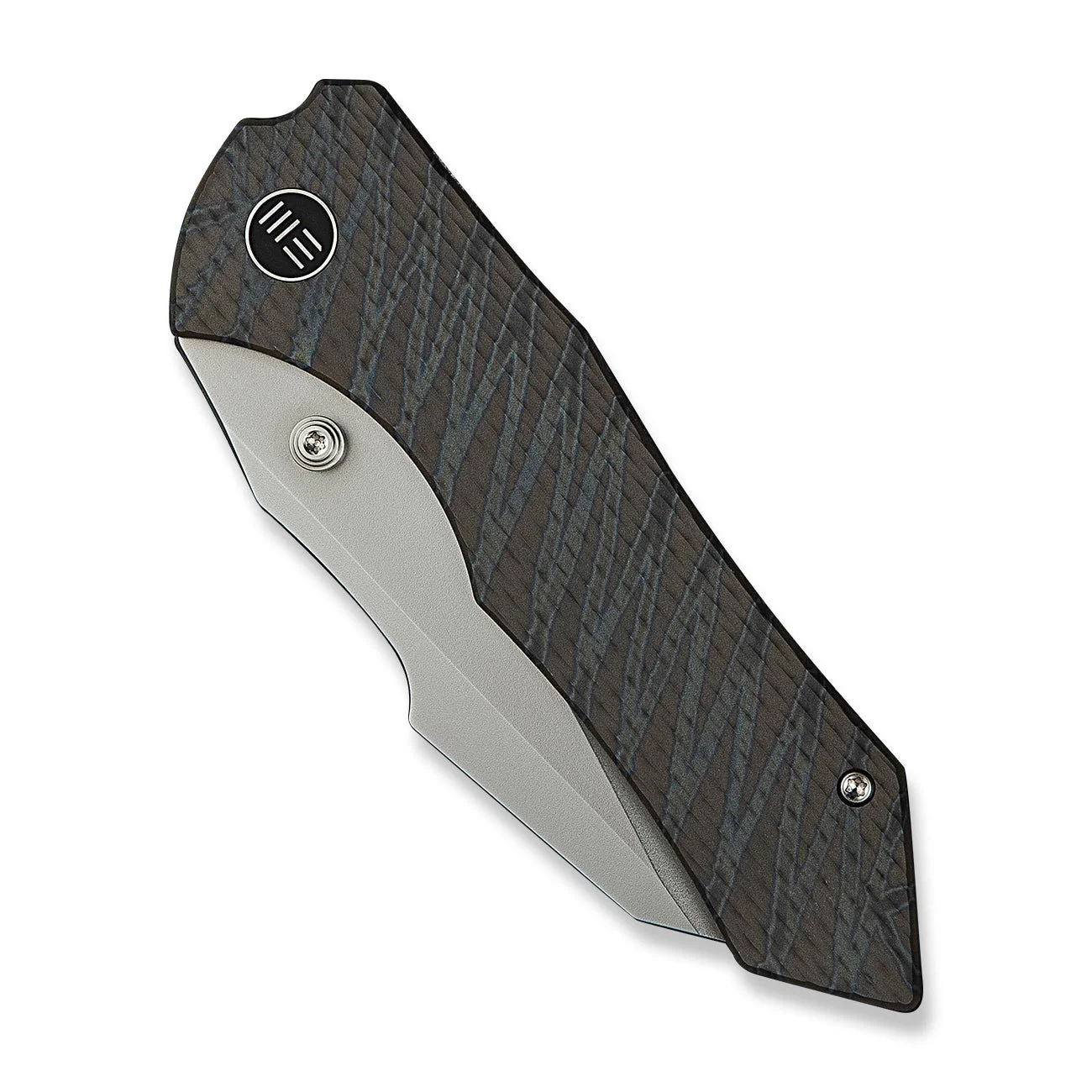 WEKNIFE High-Fin XL Thumb Stud Knife Titanium Handle (3.48" CPM 20CV Blade) WE24010-4 - Image 6