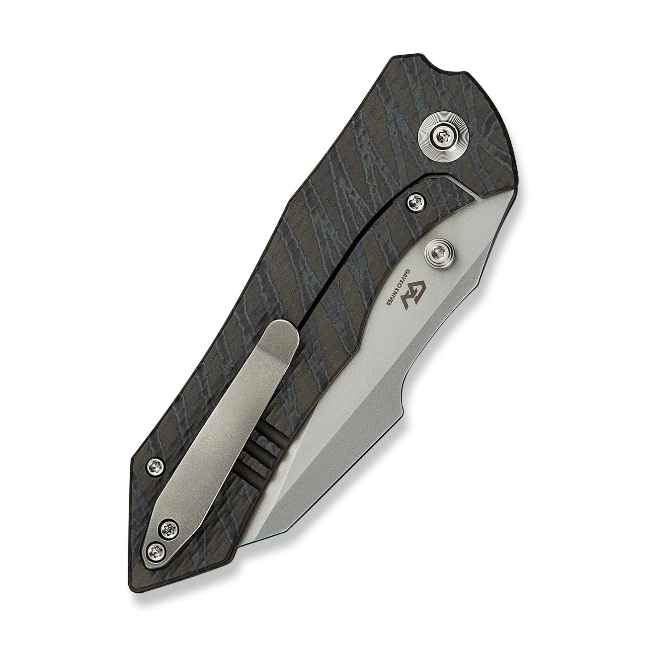 WEKNIFE High-Fin XL Thumb Stud Knife Titanium Handle (3.48" CPM 20CV Blade) WE24010-4 - Image 7