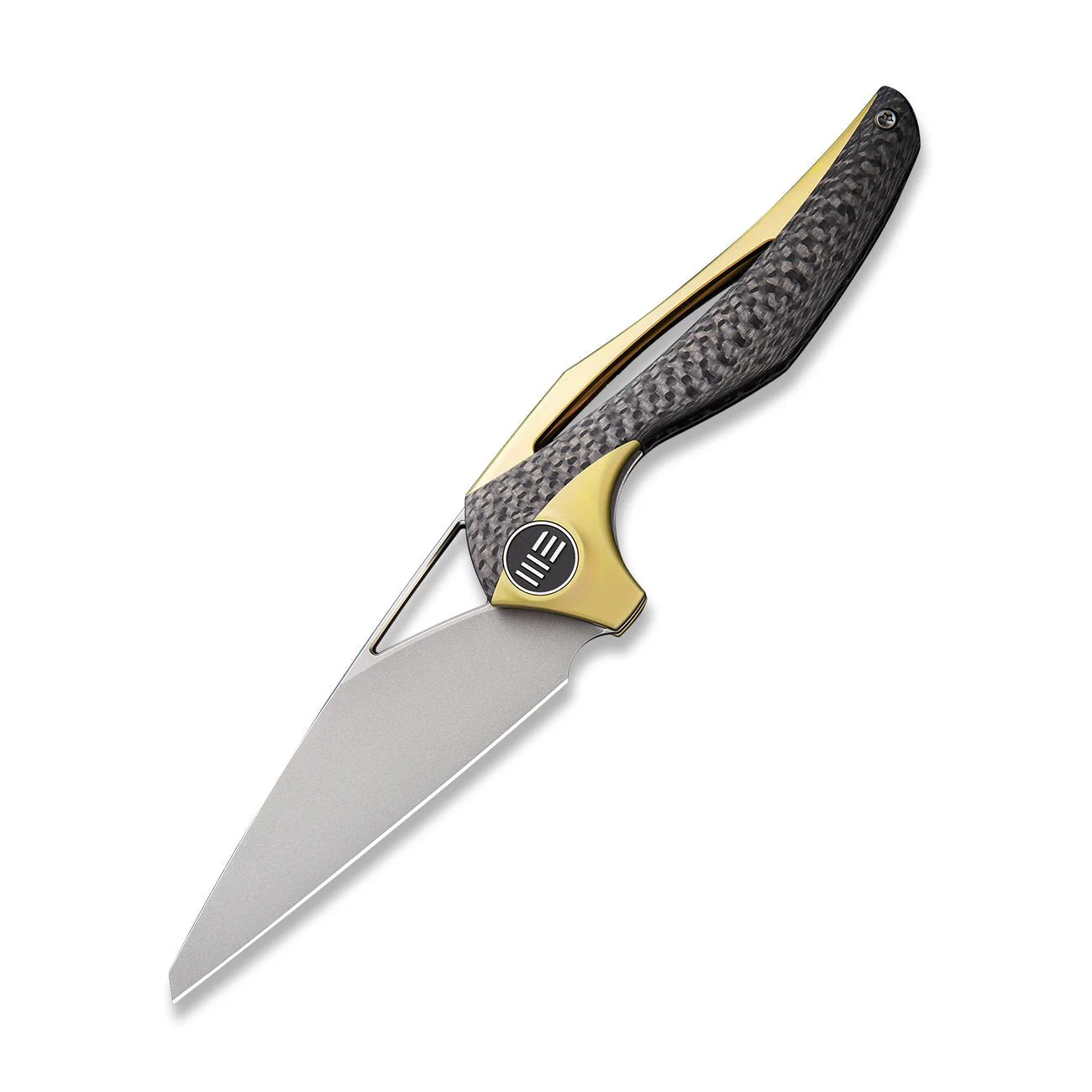 WEKNIFE ÆternA Flipper & Thumb Hole Knife Titanium & Carbon Fiber Handle (3.28" M390 Blade) 918C - Image 3