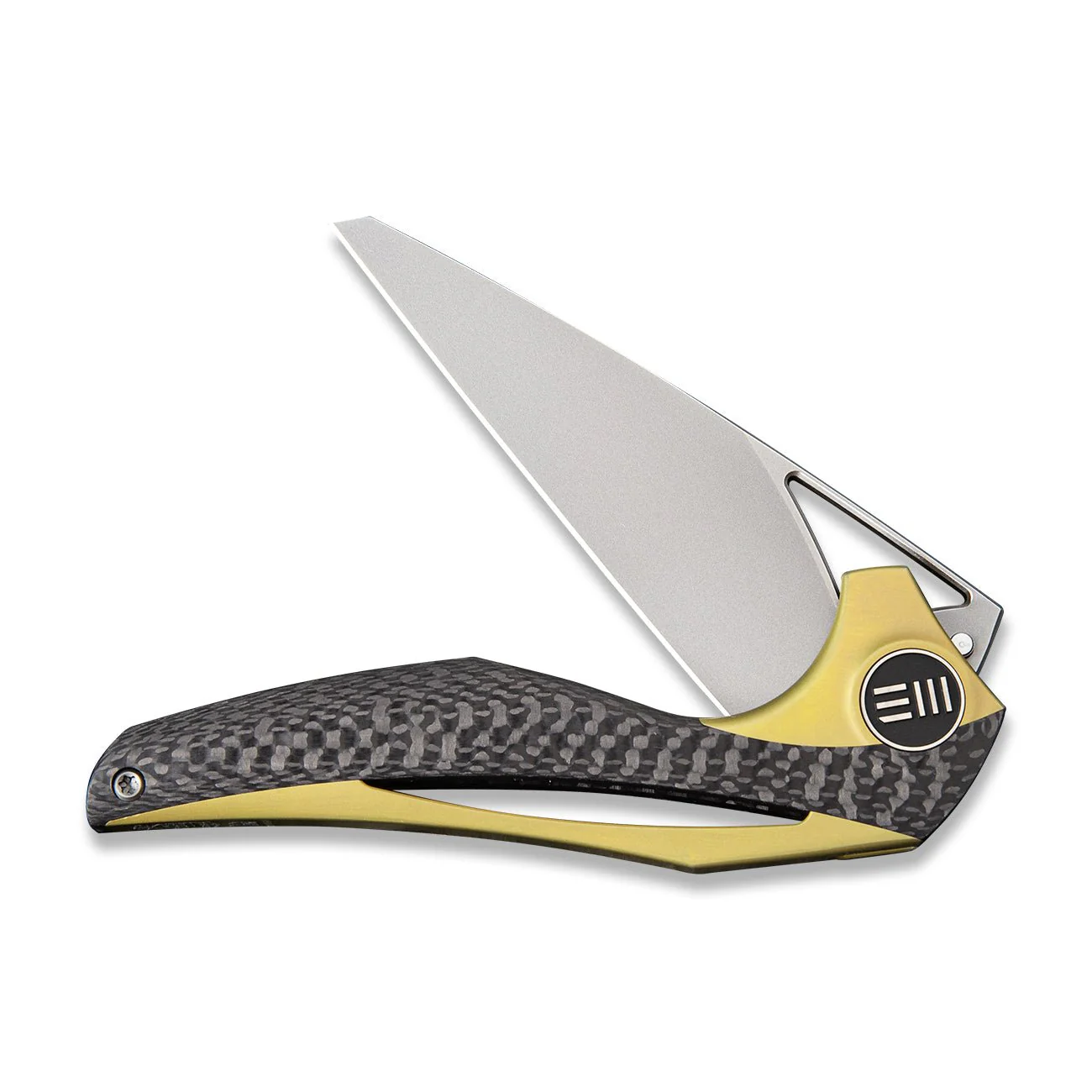 WEKNIFE ÆternA Flipper & Thumb Hole Knife Titanium & Carbon Fiber Handle (3.28" M390 Blade) 918C - Image 4