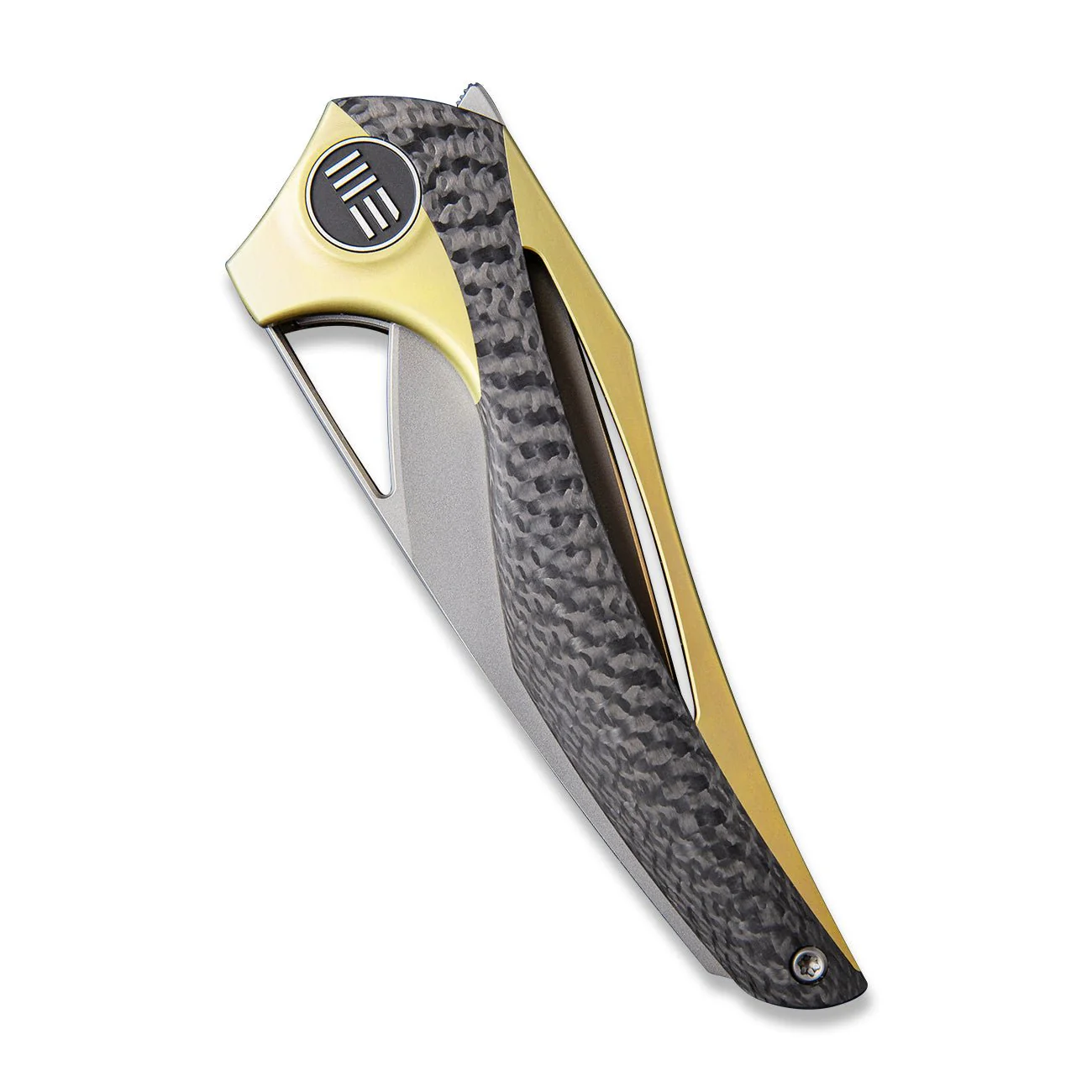 WEKNIFE ÆternA Flipper & Thumb Hole Knife Titanium & Carbon Fiber Handle (3.28" M390 Blade) 918C - Image 5
