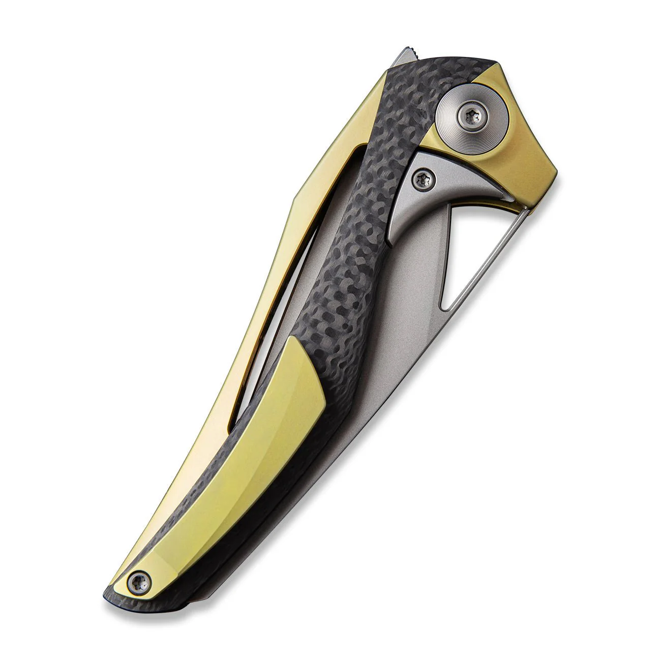 WEKNIFE ÆternA Flipper & Thumb Hole Knife Titanium & Carbon Fiber Handle (3.28" M390 Blade) 918C - Image 6
