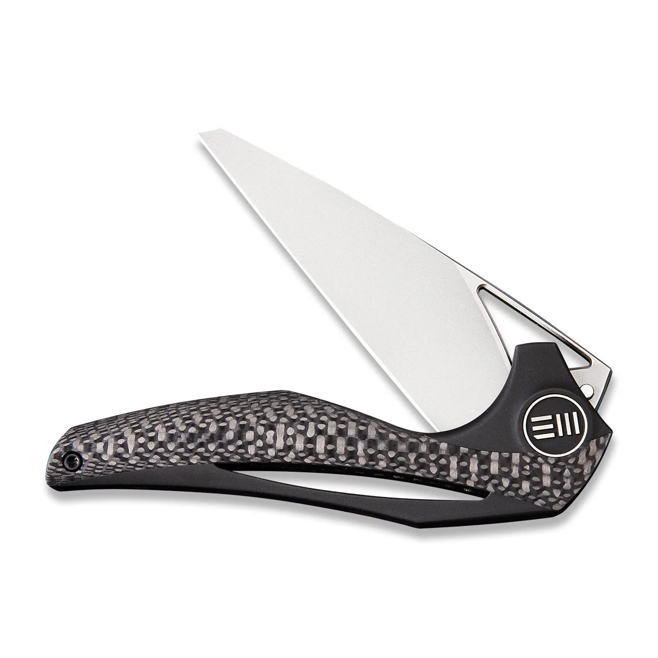 WEKNIFE ÆternA Flipper & Thumb Hole Knife Titanium & Carbon Fiber Handle (3.28" M390 Blade) 918D - Image 3