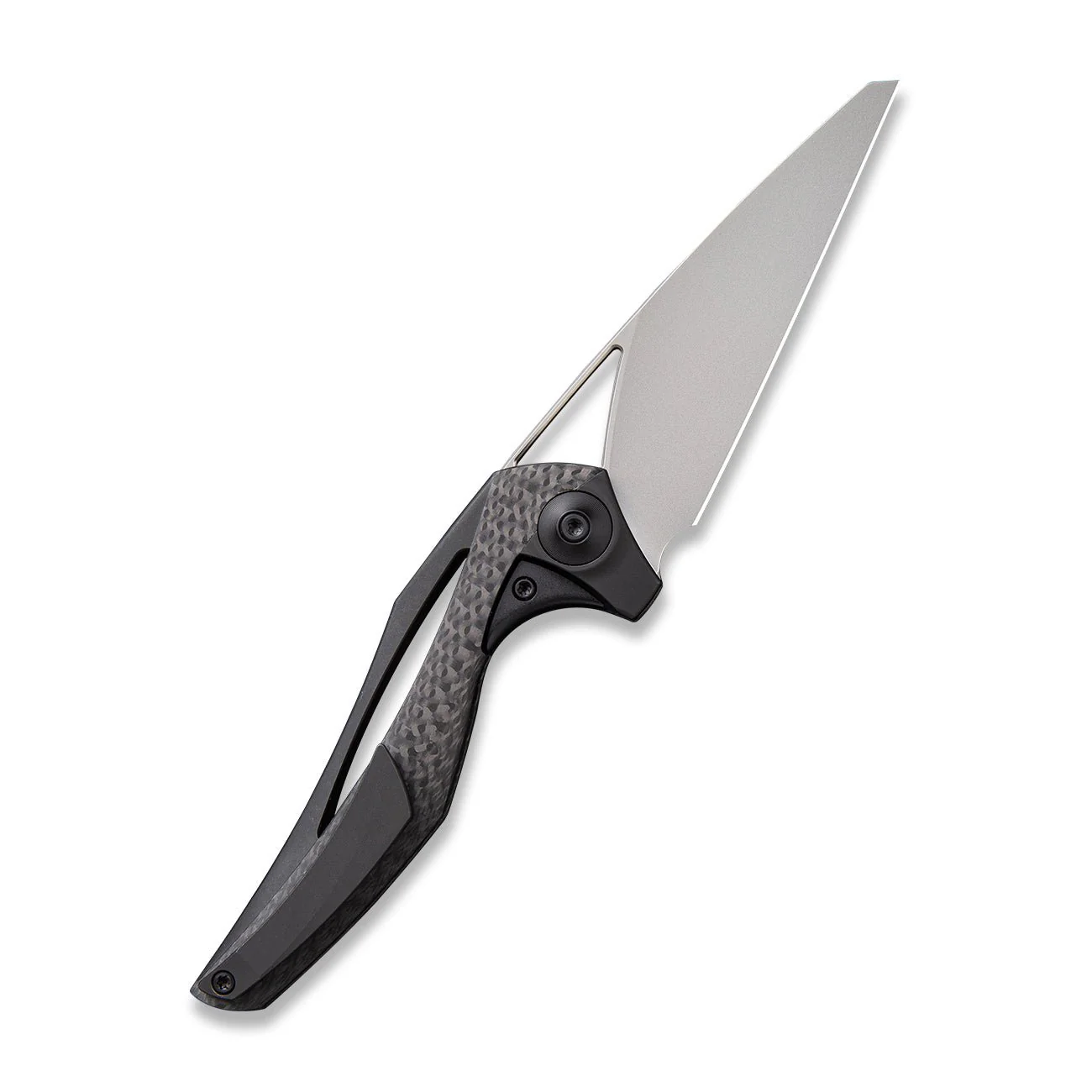 WEKNIFE ÆternA Flipper & Thumb Hole Knife Titanium & Carbon Fiber Handle (3.28" M390 Blade) 918D - Image 4