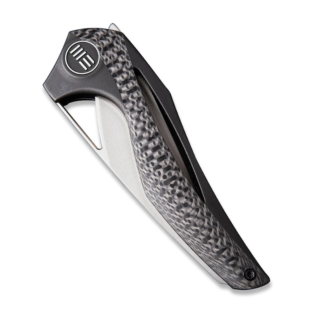 WEKNIFE ÆternA Flipper & Thumb Hole Knife Titanium & Carbon Fiber Handle (3.28" M390 Blade) 918D - Image 5