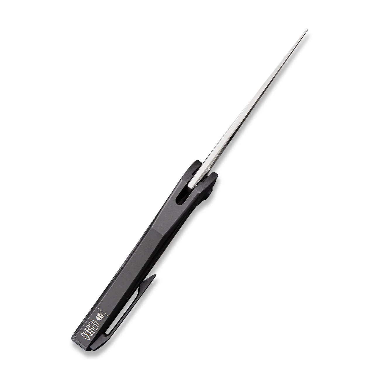 WEKNIFE ÆternA Flipper & Thumb Hole Knife Titanium & Carbon Fiber Handle (3.28" M390 Blade) 918D - Image 8