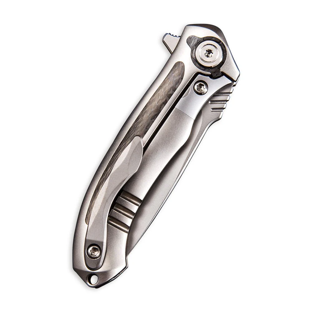 WEKNIFE Anodyne Flipper Knife Titanium & Carbon Fiber Handle (2.35" CPM S35VN Blade) 914A - Image 6