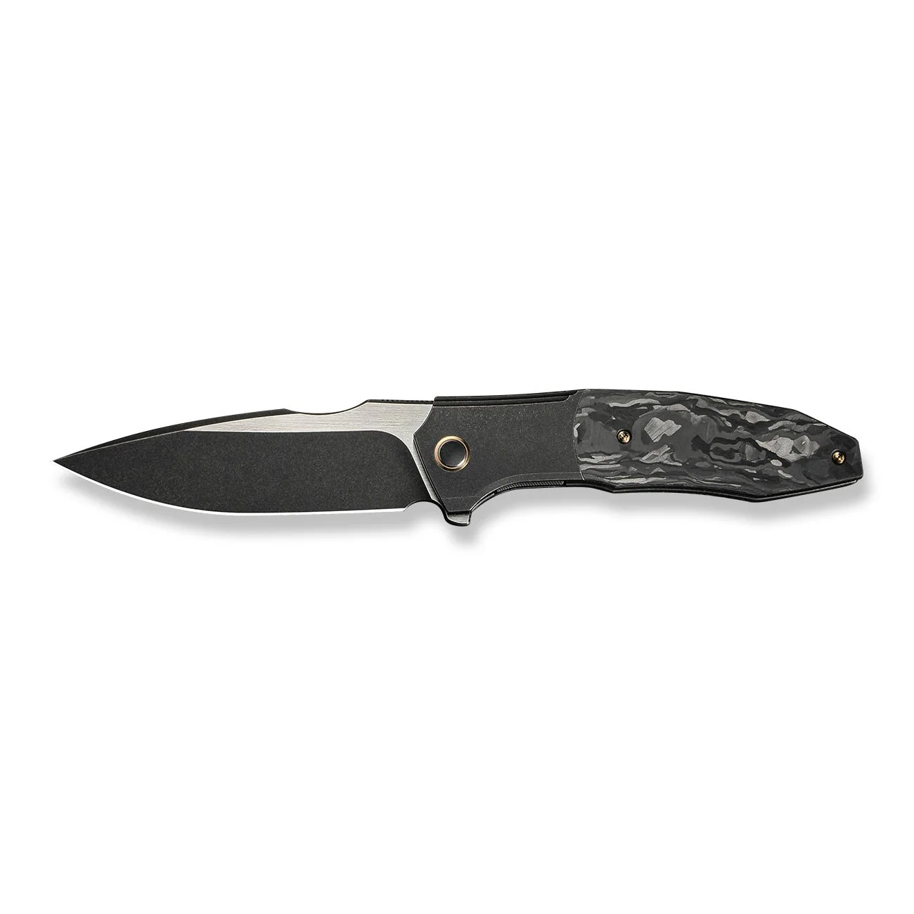 WEKNIFE Archeozoic Flipper Knife Titanium & Carbon Fiber Handle (4" M390 Blade) WE23091-1 - Image 4