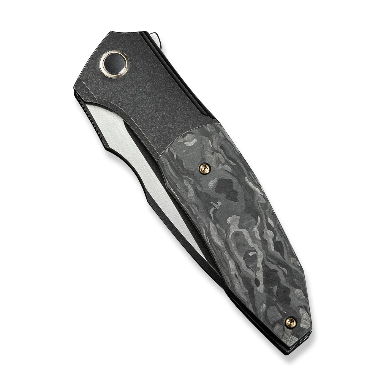 WEKNIFE Archeozoic Flipper Knife Titanium & Carbon Fiber Handle (4" M390 Blade) WE23091-1 - Image 6