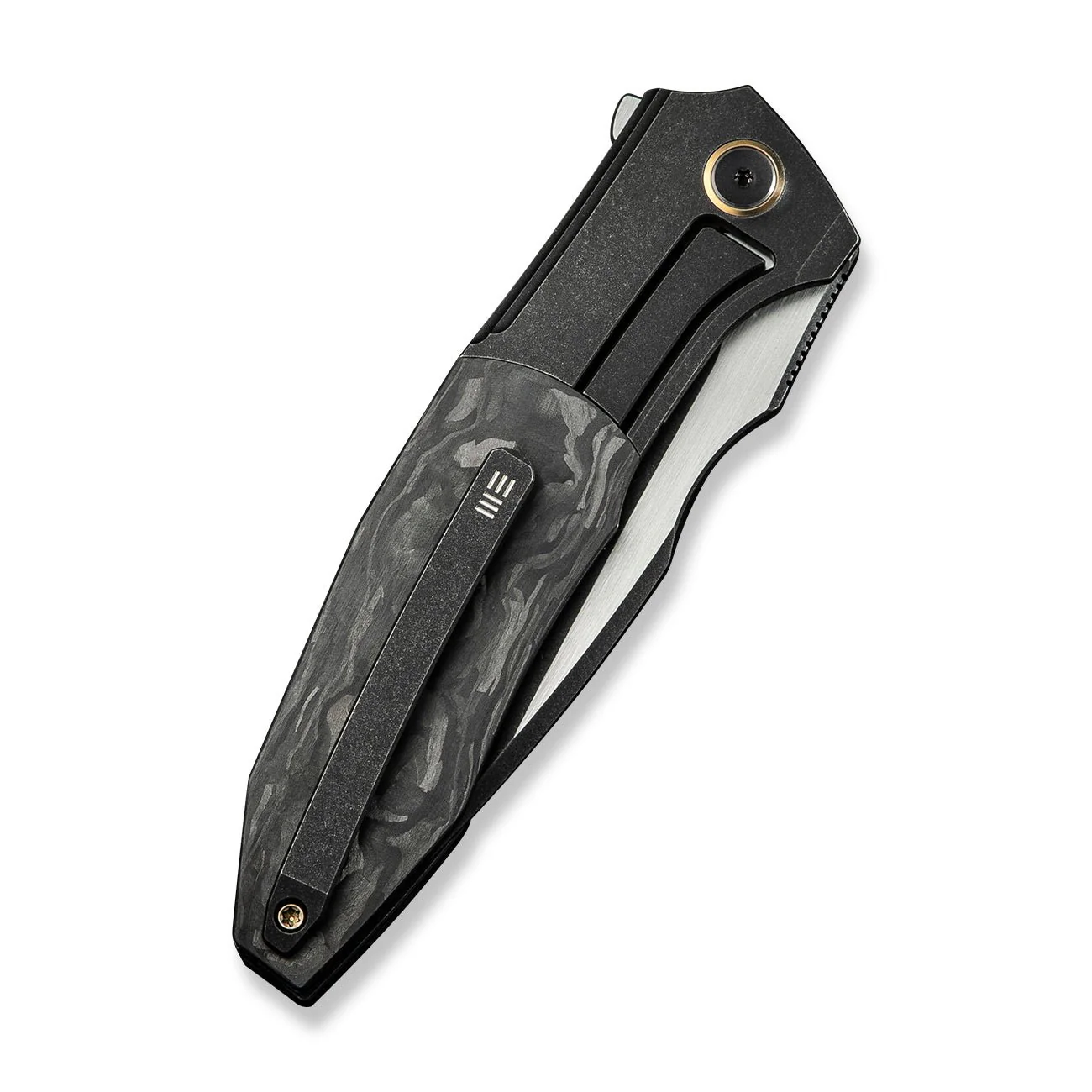 WEKNIFE Archeozoic Flipper Knife Titanium & Carbon Fiber Handle (4" M390 Blade) WE23091-1 - Image 7