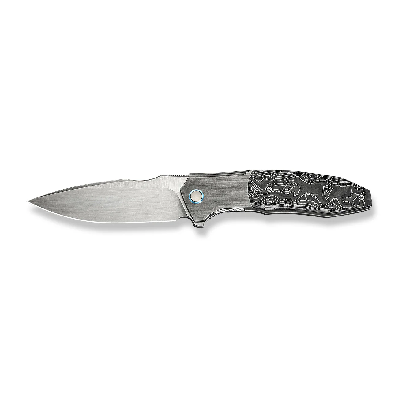 WEKNIFE Archeozoic Flipper Knife Titanium & Carbon Fiber Handle (4" M390 Blade) WE23091-2 - Image 4