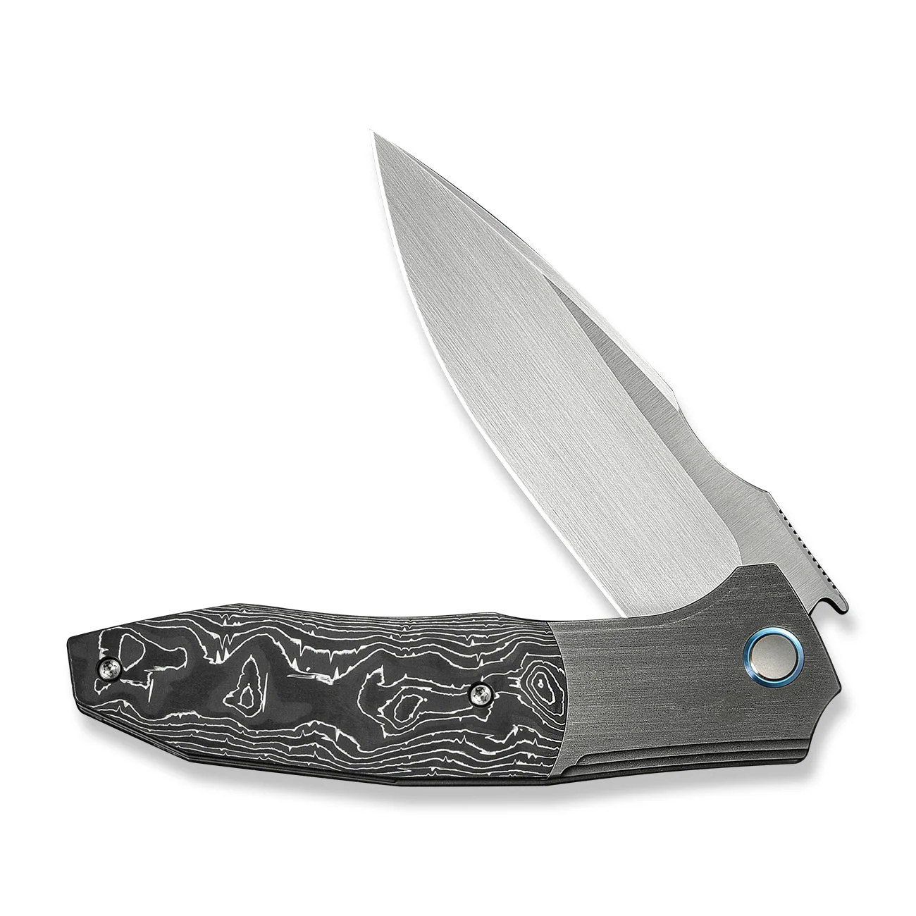 WEKNIFE Archeozoic Flipper Knife Titanium & Carbon Fiber Handle (4" M390 Blade) WE23091-2 - Image 5
