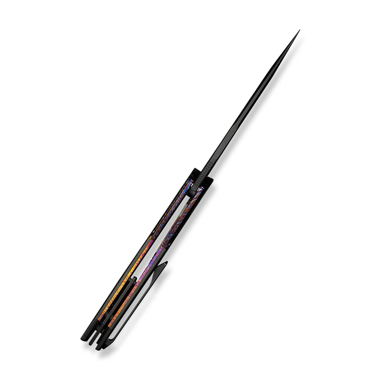 WEKNIFE Archeozoic Flipper Knife Titanium & Carbon Fiber Handle (4" M390 Blade) WE23091-3 - Image 9
