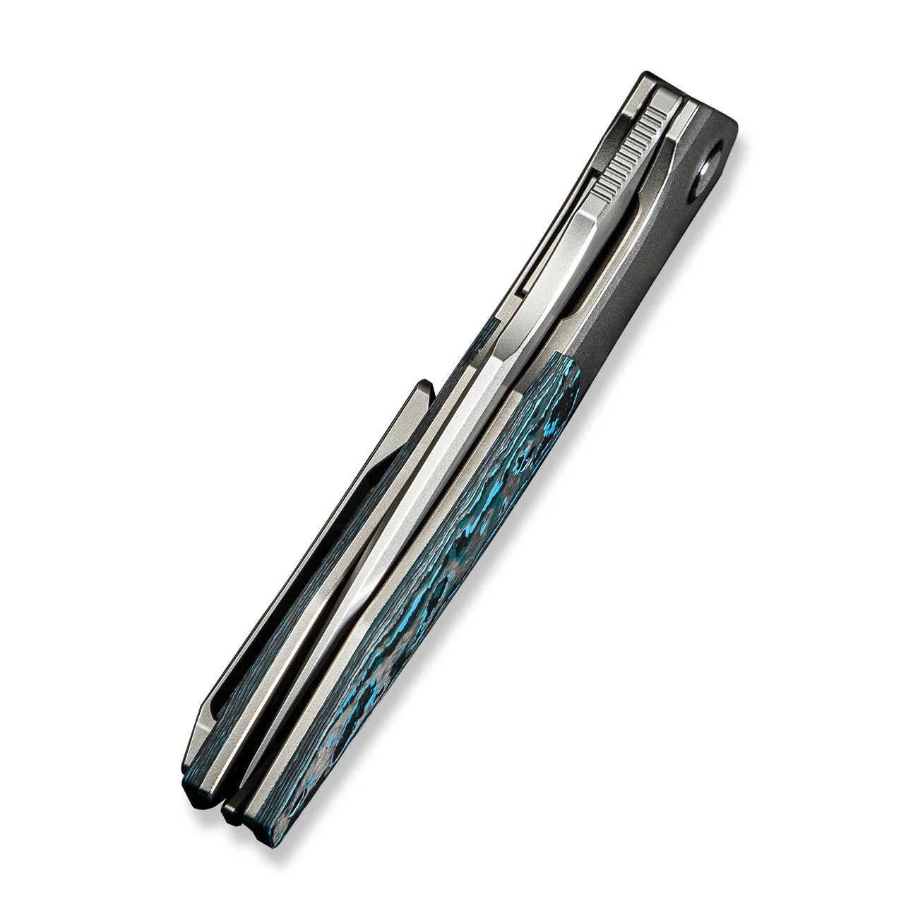 WEKNIFE Archeozoic Flipper Knife Titanium & FatCarbon Fiber Handle (4" M390 Blade) WE23091-4 - Image 8