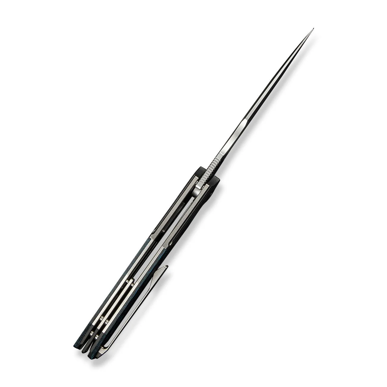 WEKNIFE Archeozoic Flipper Knife Titanium & FatCarbon Fiber Handle (4" M390 Blade) WE23091-4 - Image 9