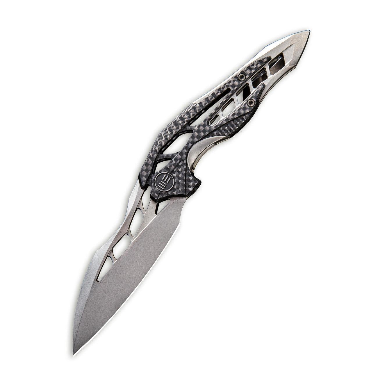 WEKNIFE Arrakis Flipper Knife Titanium & Carbon Fiber Handle (3.45" M390 Blade) 906CF-C - Image 2