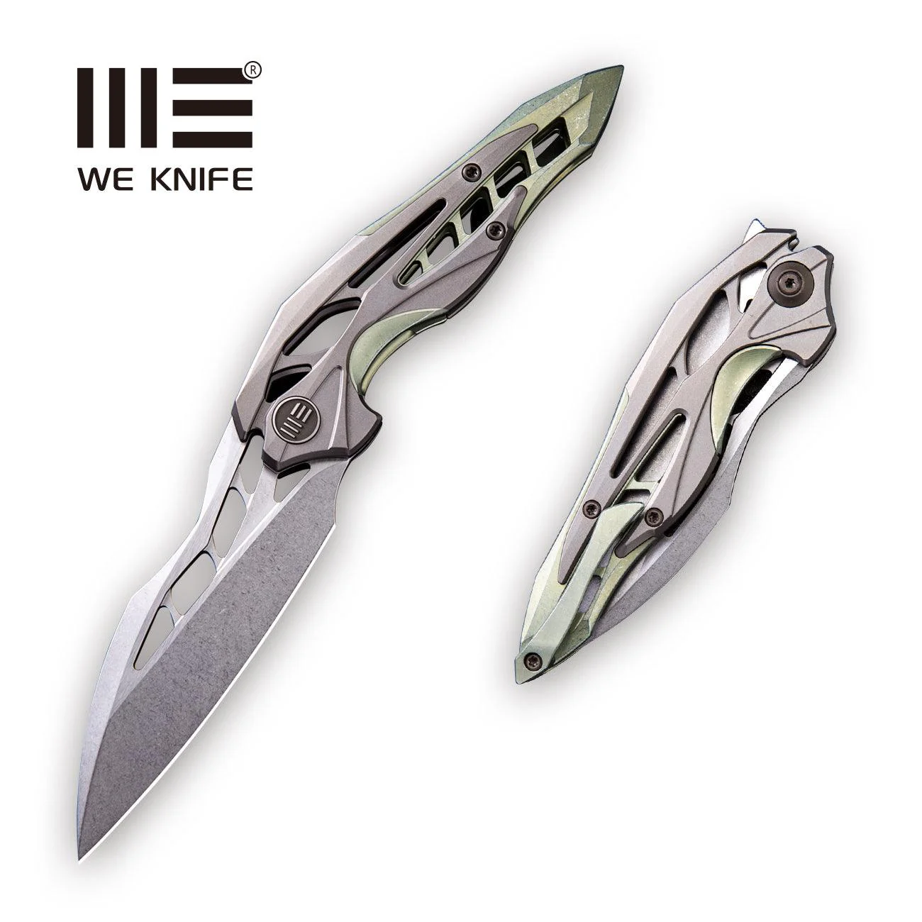 WEKNIFE Arrakis Flipper Knife Titanium Handle (3.45" M390 Blade) 906D
