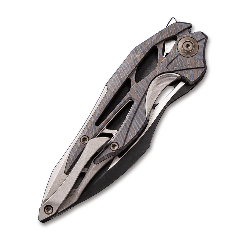 WEKNIFE Arrakis Flipper Knife Titanium Handle (3.45" M390 Blade) 906G - Image 6