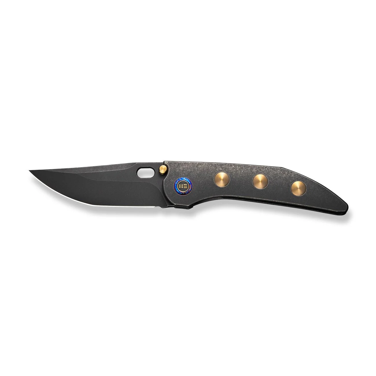 WEKNIFE Attor Thumb Stud & Thumb Hole Knife Titanium Handle (3.55" CPM 20CV Blade) WE23037-1 - Image 4
