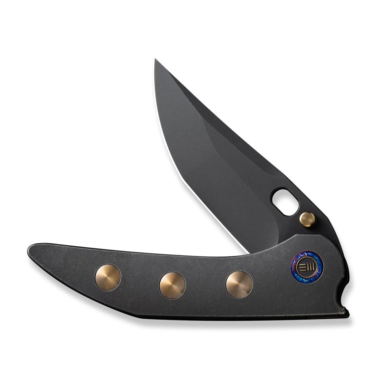 WEKNIFE Attor Thumb Stud & Thumb Hole Knife Titanium Handle (3.55" CPM 20CV Blade) WE23037-1 - Image 5