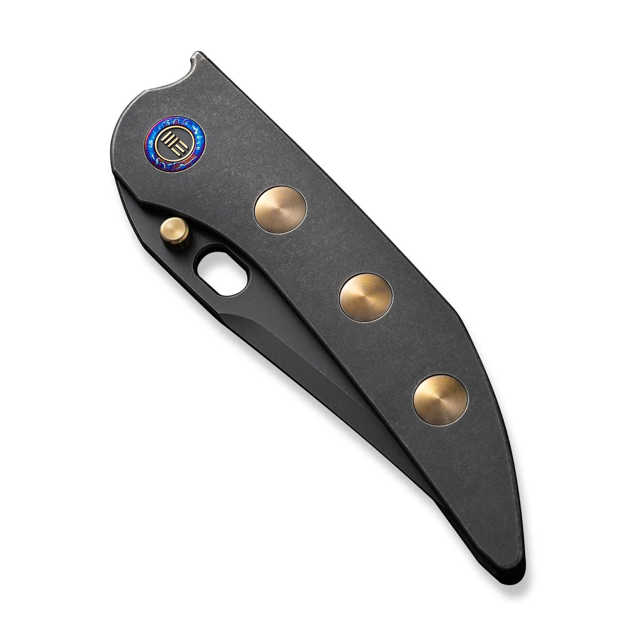 WEKNIFE Attor Thumb Stud & Thumb Hole Knife Titanium Handle (3.55" CPM 20CV Blade) WE23037-1 - Image 6