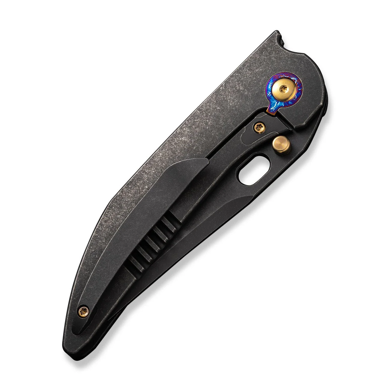 WEKNIFE Attor Thumb Stud & Thumb Hole Knife Titanium Handle (3.55" CPM 20CV Blade) WE23037-1 - Image 7