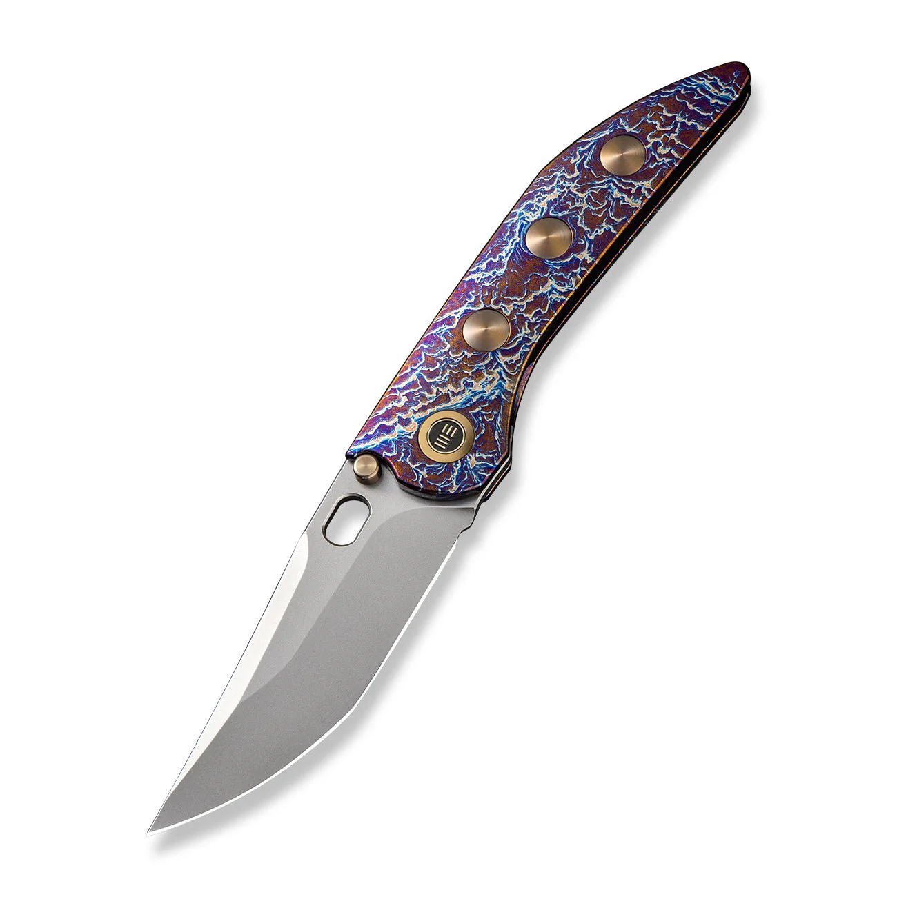 WEKNIFE Attor Thumb Stud & Thumb Hole Knife Titanium Handle (3.55" CPM 20CV Blade) WE23037-2 - Image 3