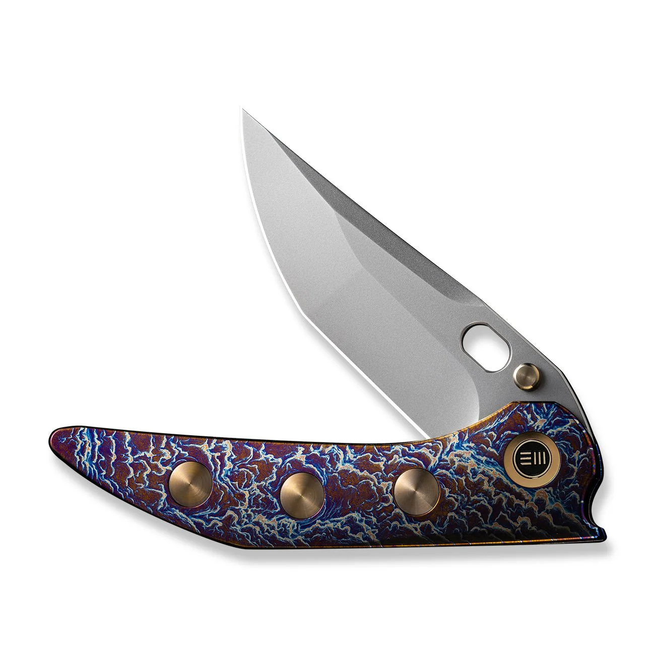 WEKNIFE Attor Thumb Stud & Thumb Hole Knife Titanium Handle (3.55" CPM 20CV Blade) WE23037-2 - Image 4