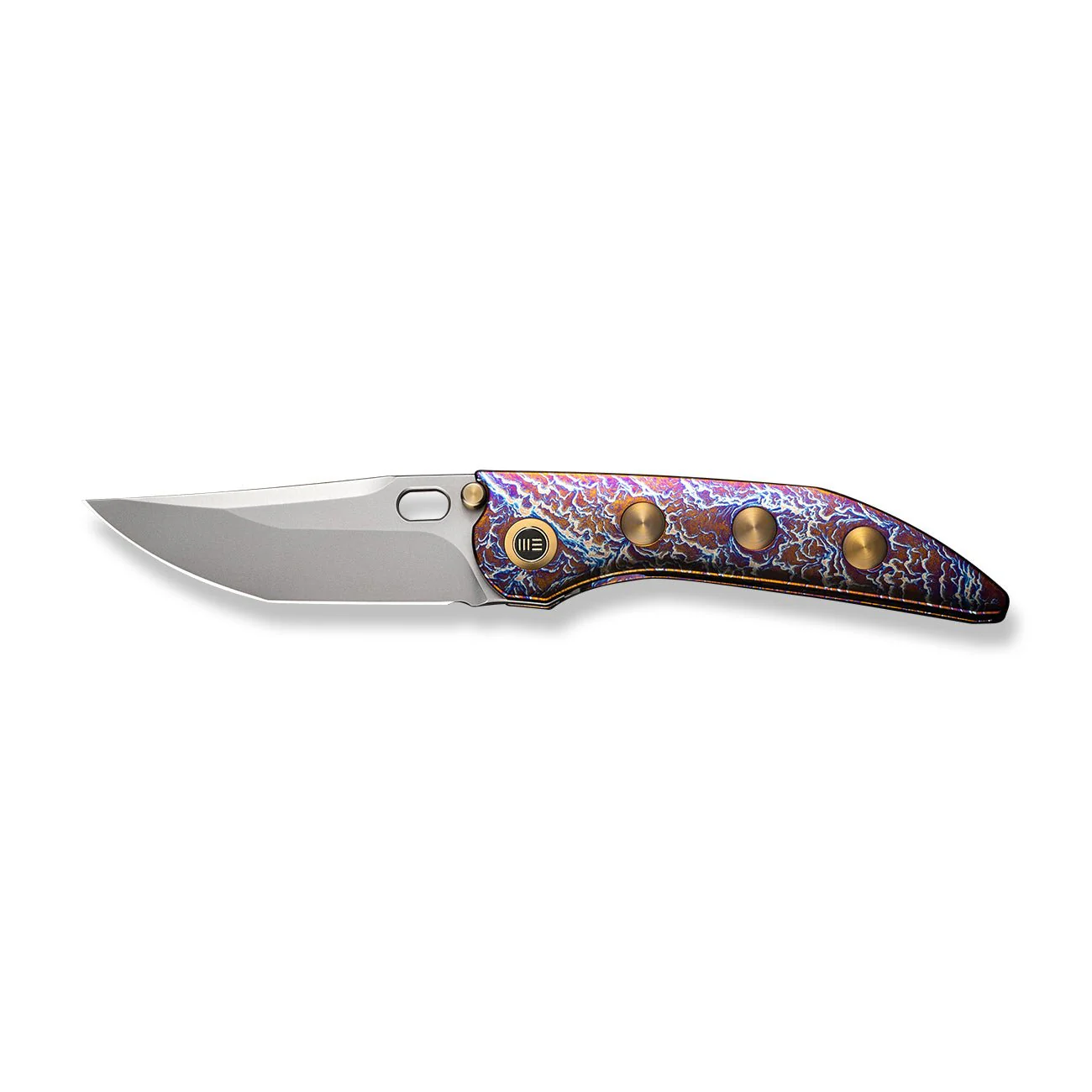 WEKNIFE Attor Thumb Stud & Thumb Hole Knife Titanium Handle (3.55" CPM 20CV Blade) WE23037-2 - Image 5