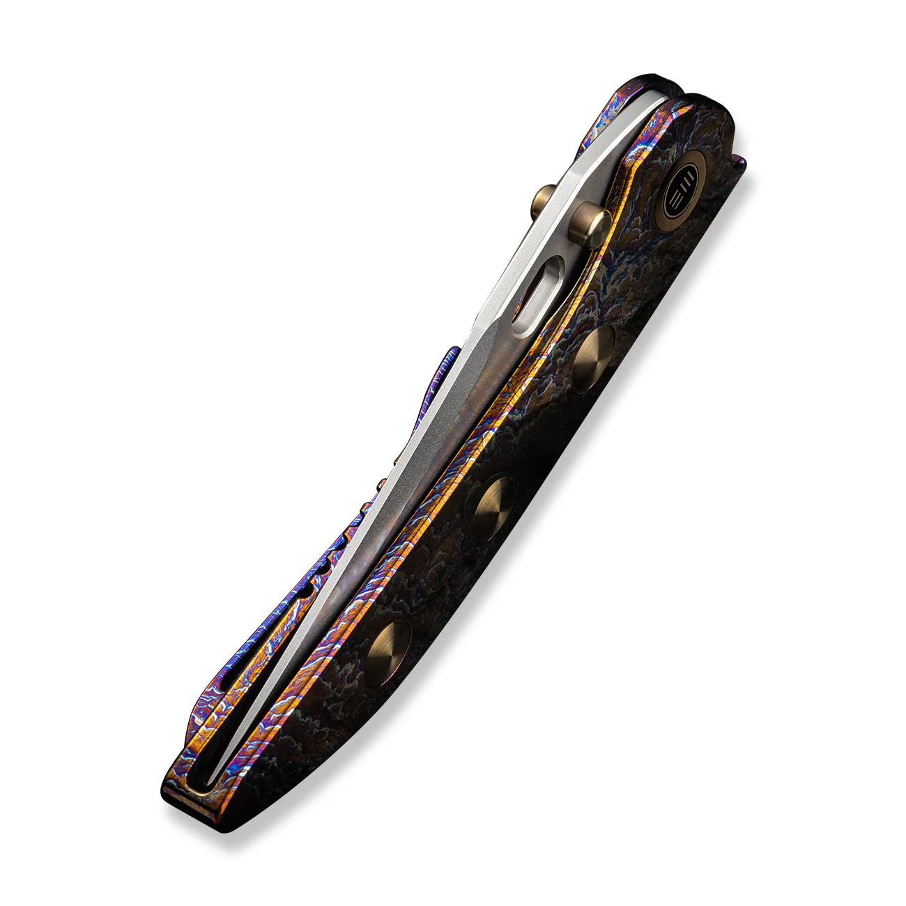 WEKNIFE Attor Thumb Stud & Thumb Hole Knife Titanium Handle (3.55" CPM 20CV Blade) WE23037-2 - Image 8