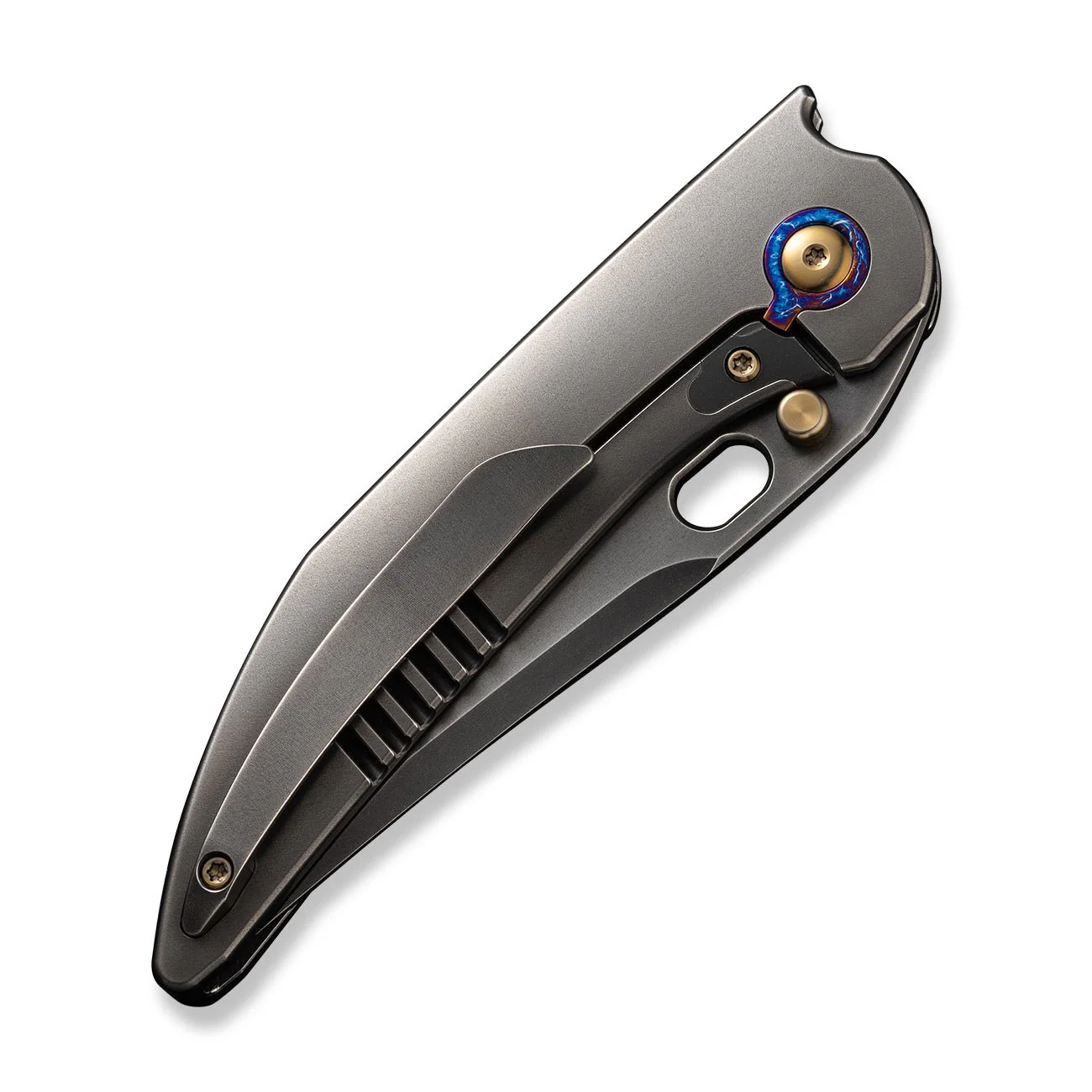 WEKNIFE Attor Thumb Stud & Thumb Hole Knife Titanium Handle (3.55" CPM 20CV Blade) WE23037B-1 - Image 7