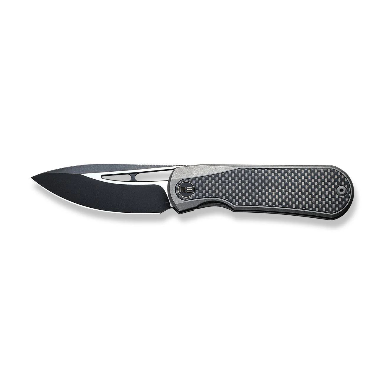 WEKNIFE Baloo Front Flipper & Thumb Hole Knife Titanium & Carbon Fiber Handle (3.31" CPM 20CV) WE21033-2 - Image 4