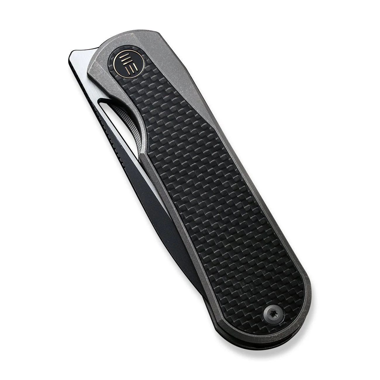 WEKNIFE Baloo Front Flipper & Thumb Hole Knife Titanium & Carbon Fiber Handle (3.31" CPM 20CV) WE21033-2 - Image 7