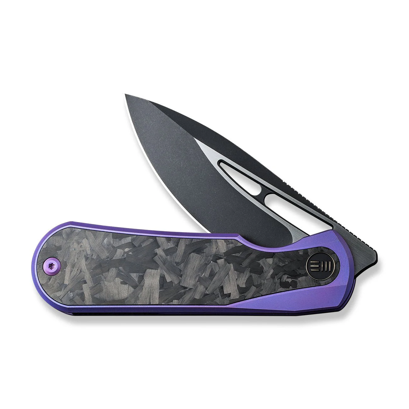 WEKNIFE Baloo Front Flipper & Thumb Hole Knife Titanium & Carbon Fiber Handle (3.31" CPM 20CV) WE21033-3 - Image 5