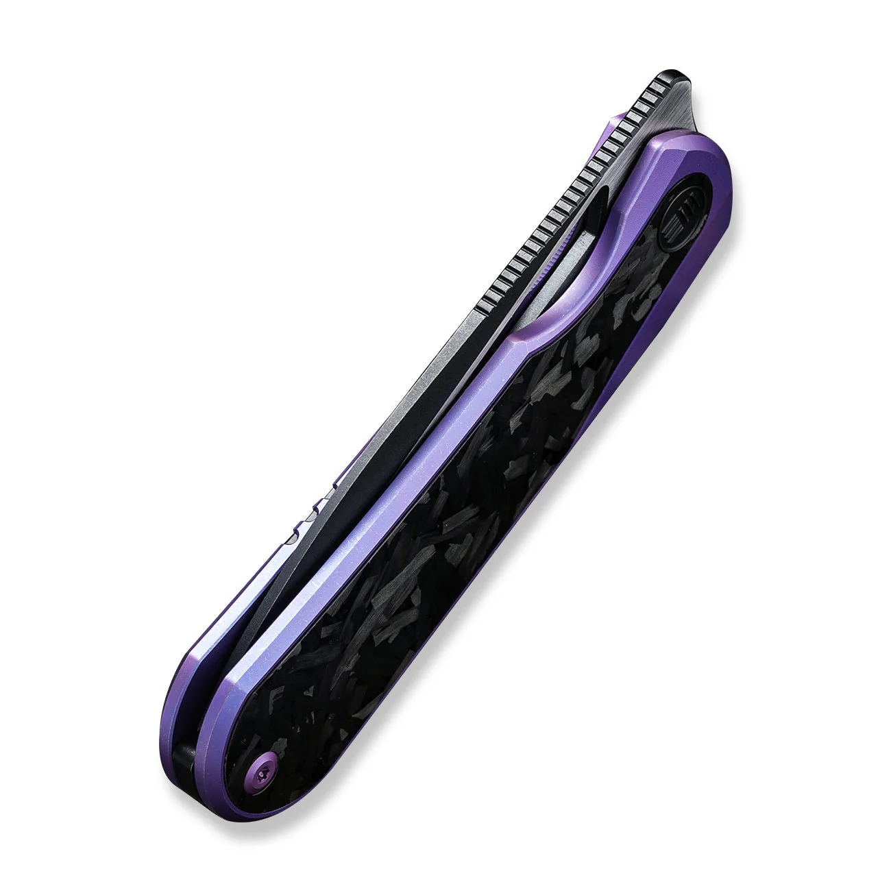 WEKNIFE Baloo Front Flipper & Thumb Hole Knife Titanium & Carbon Fiber Handle (3.31" CPM 20CV) WE21033-3 - Image 8