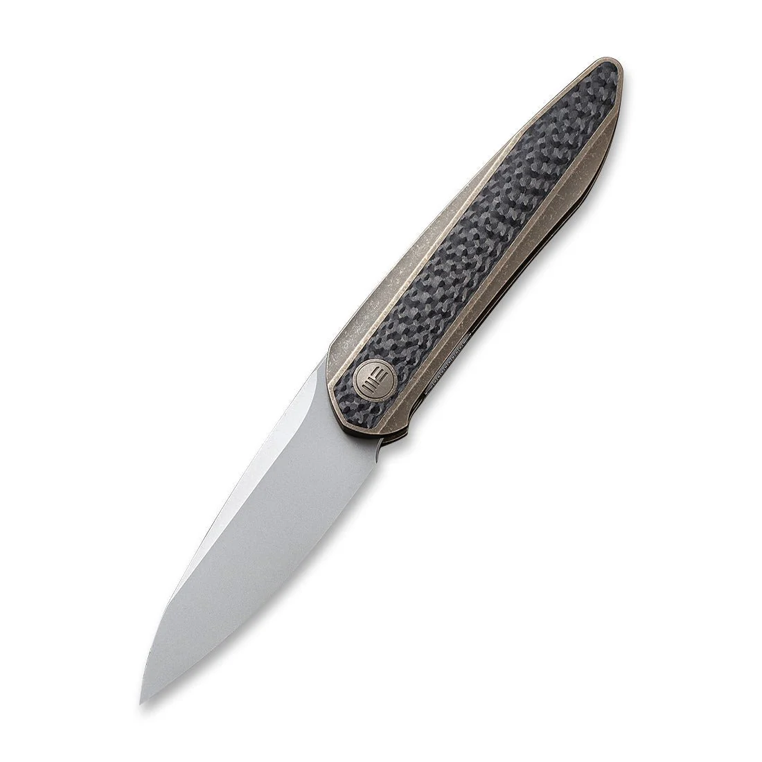 WEKNIFE Black Void Opus Front Flipper Knife Titanium & Carbon Fiber Handle (2.84" CPM 20CV Blade) 2010A - Image 3