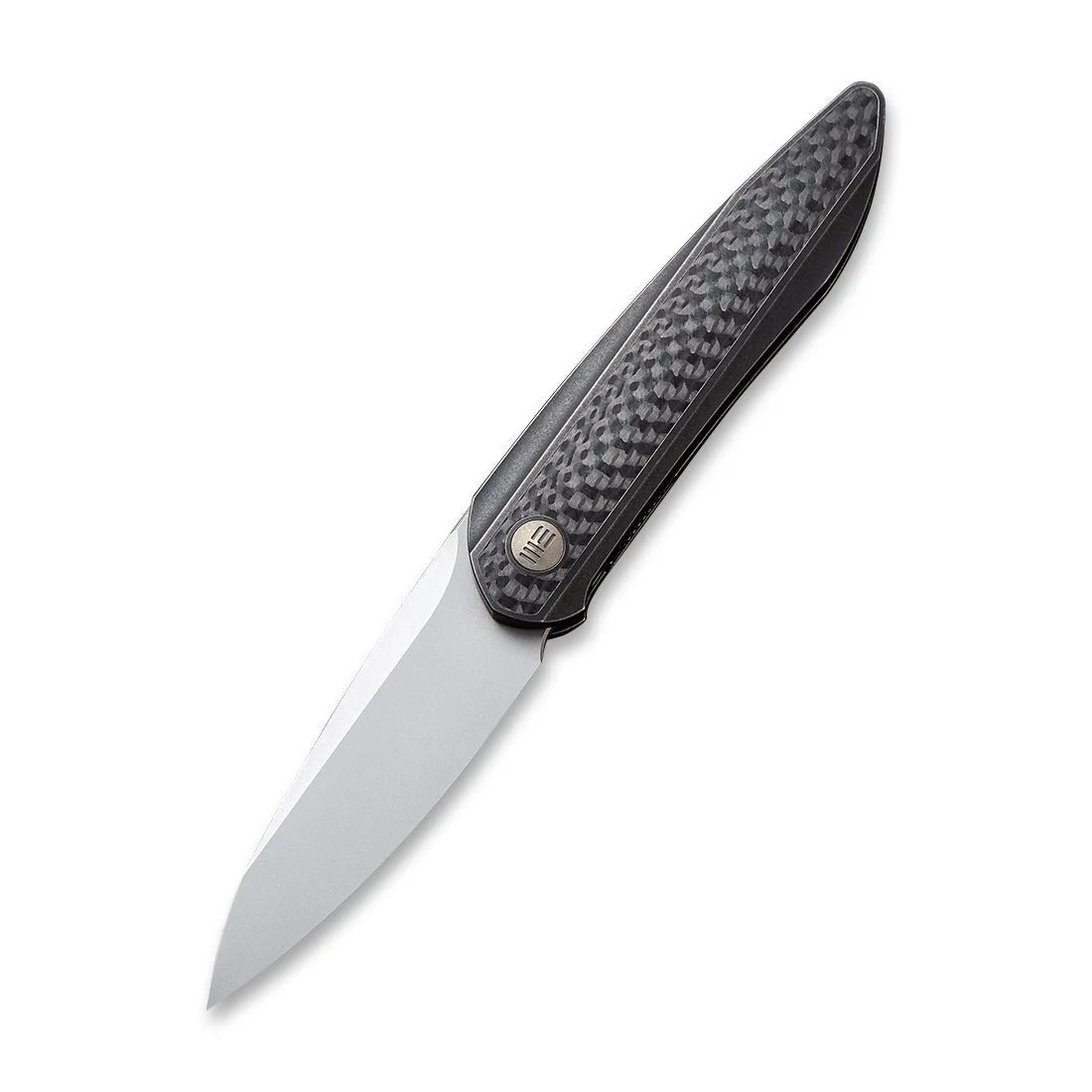 WEKNIFE Black Void Opus Front Flipper Knife Titanium & Carbon Fiber Handle (2.84" CPM 20CV Blade) 2010B - Image 3