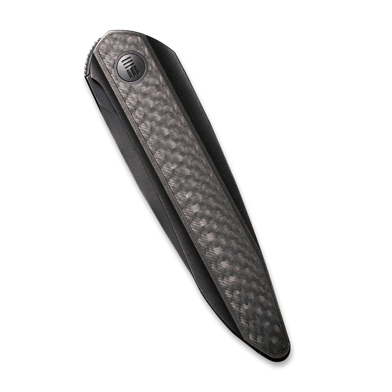 WEKNIFE Black Void Opus Front Flipper Knife Titanium & Carbon Fiber Handle (2.84" CPM 20CV Blade) 2010V-1 - Image 5