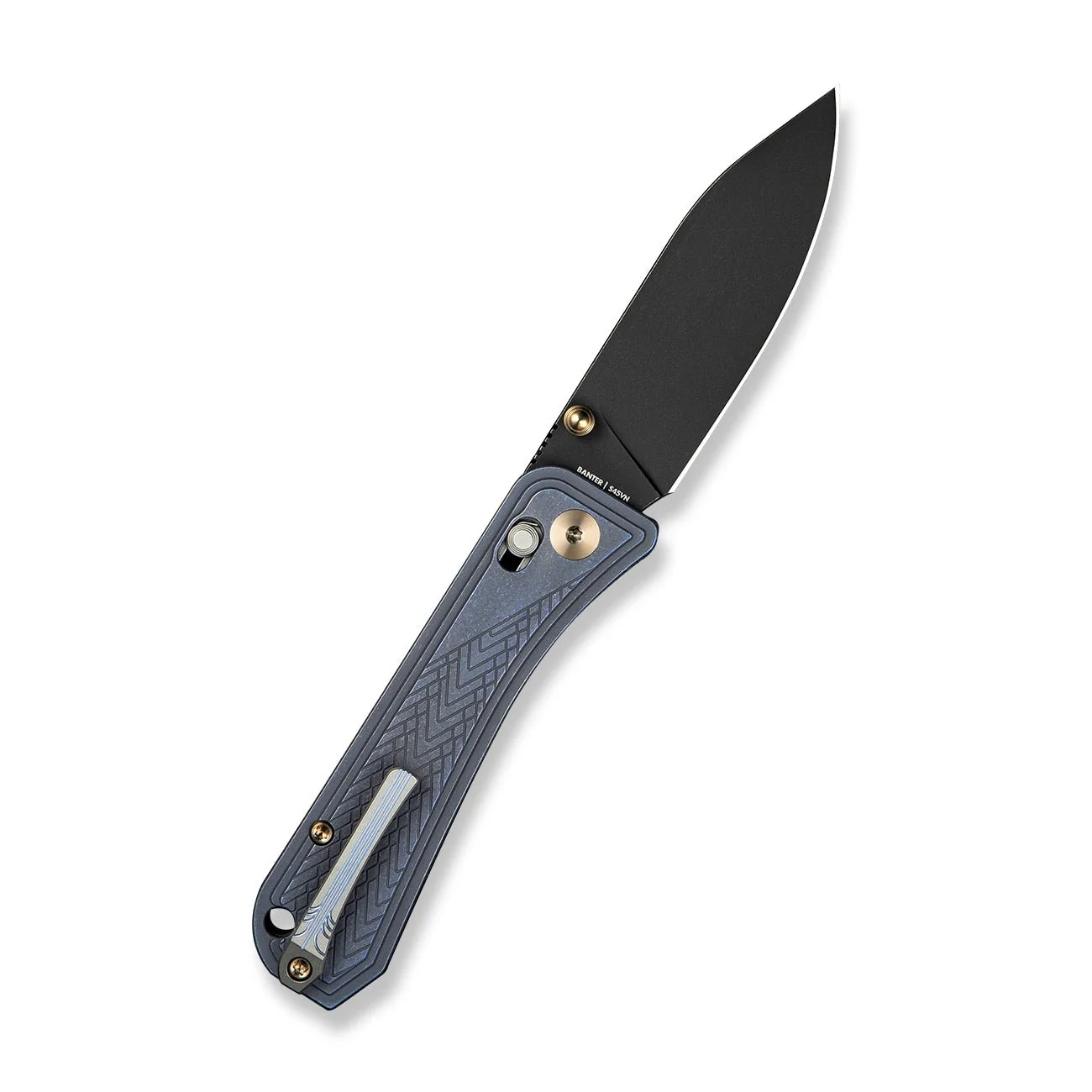 WEKNIFE Bougie Banter Thumb Stud & Crossbar Lock Knife Titanium Handle (2.91" CPM S45VN Blade) WE24009-1 - Image 4