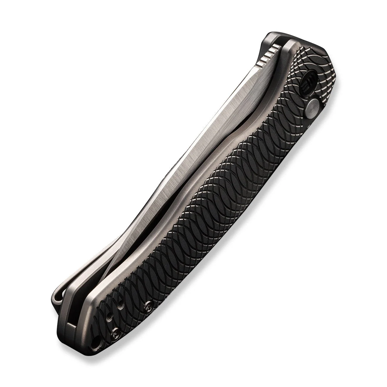 WEKNIFE Button Lock Kitefin Flipper Knife Titanium Handle (3.22" CPM 20CV Blade) WE19002M-2 - Image 8