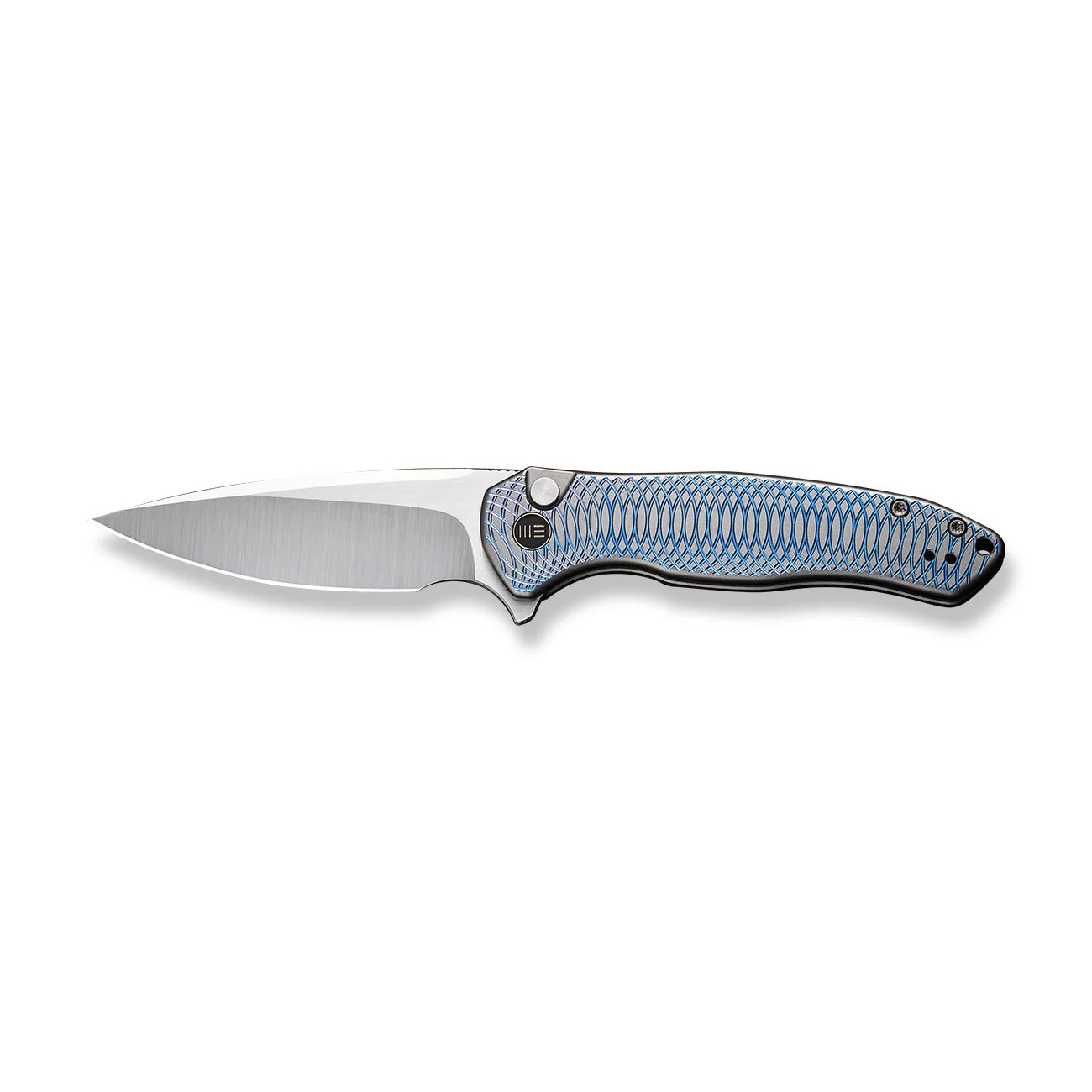 WEKNIFE Button Lock Kitefin Flipper Knife Titanium Handle (3.22" CPM 20CV Blade) WE19002M-3 - Image 4