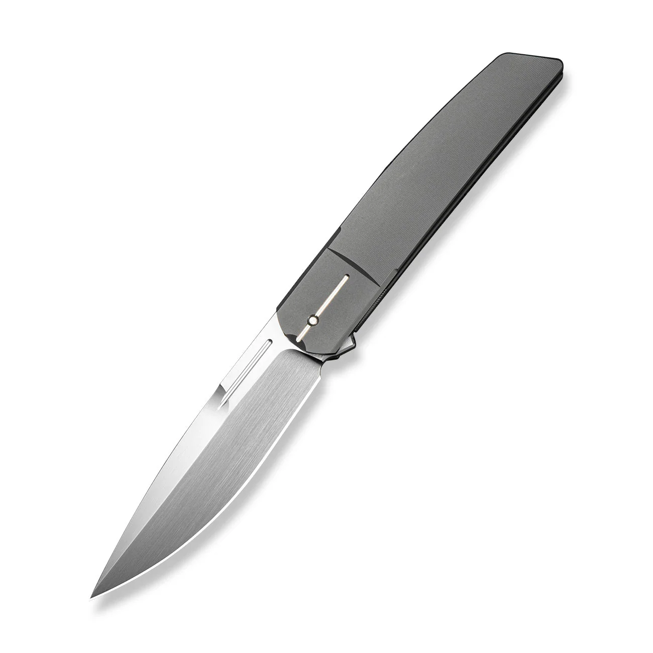 WEKNIFE Cavelle Flipper Knife Gray Titanium Handle (3.78" Hand Rubbed Satin Bohler M390 Blade) WE25012 Sample1 - Image 3